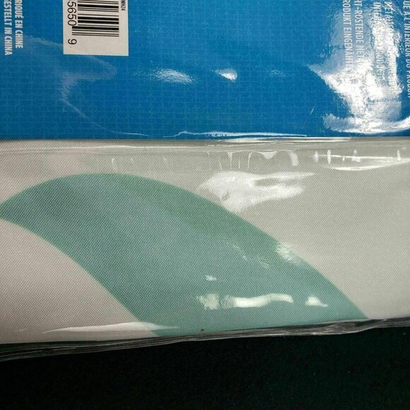 InterDesign Leaves Fabric Shower Curtain Light Green Nature Size 72 x 72 New - Picture 7 of 8